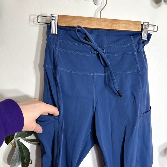 Zyia Active Blue Leggings LAST CALL - Picture 2 of 4